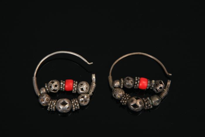 0462 khalka (ear-rings)Bukhara , nineteenth century